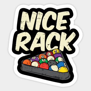 Billards: Nice Rack Sticker